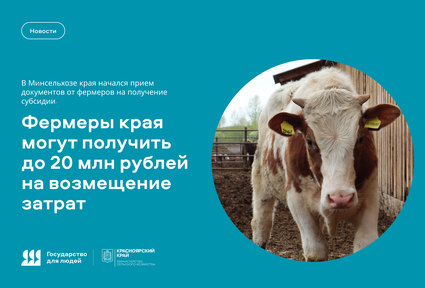 Фермеры края могут получить до 20 млн рублей на возмещение затрат