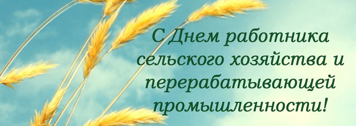 С Днём работника сельского хозяйства и перерабатывающей промышленности