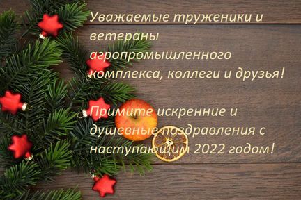 Новогоднее поздравление министра сельского хозяйства и торговли края Леонида Шорохова