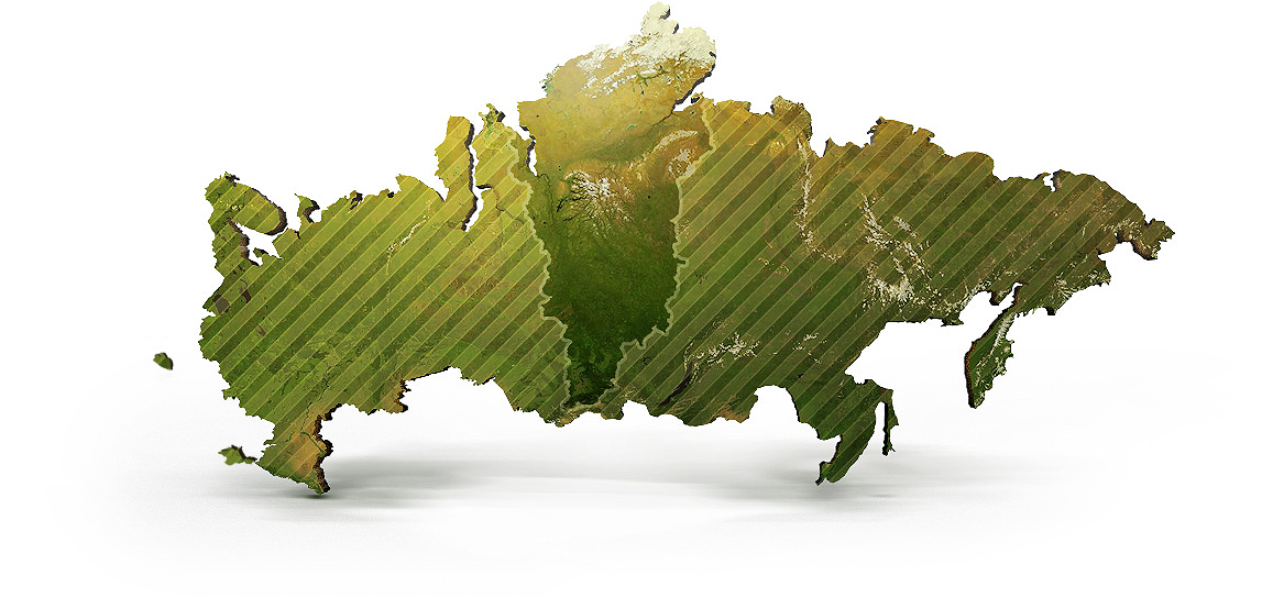 Красноярский край на карте России
